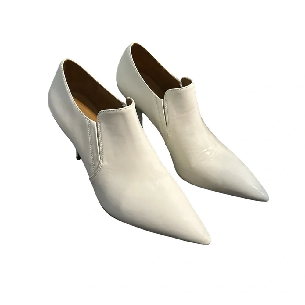 Tory Burch super cute ivory heel booties - Picture 5 of 7